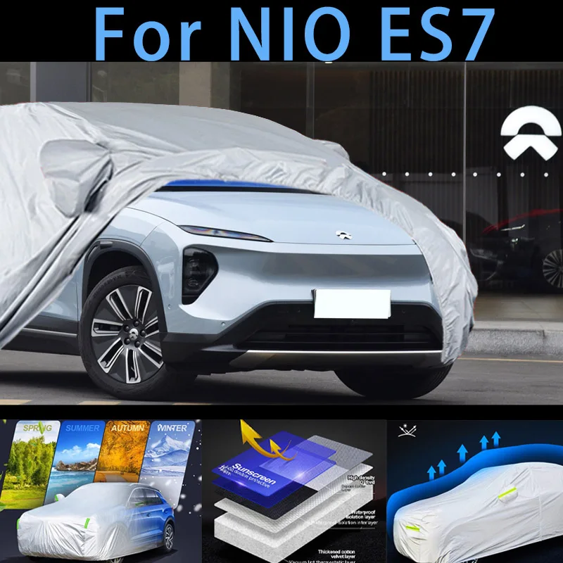 

For NIO ES7 Car protective cover,sun protection,rain protection, UV protection,dust prevention auto paint protective