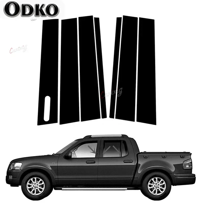 Juego de 7 Tiras Decorativas para Pilares de Coche, Adhesivos para Ventanas y Puertas, para Ford Explorer Sport Trac 2007 2008 2009 2010, Estilo Automotriz