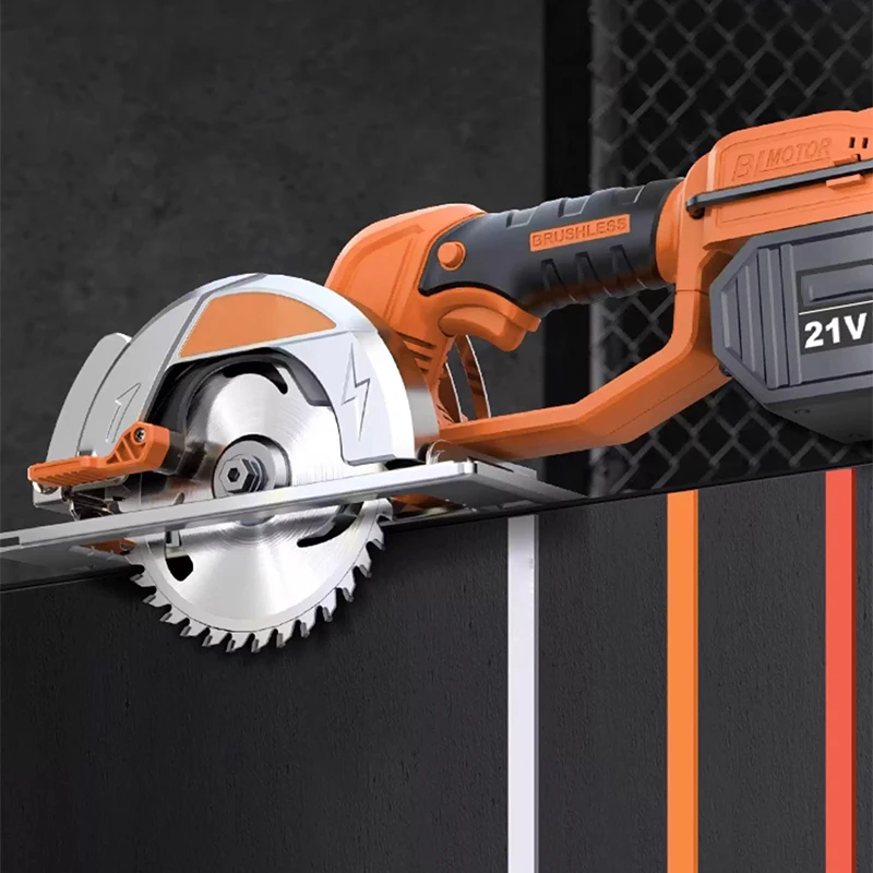 Brushless Electric Saw 0-45° Multi-Angle Cutting 4.0Ah/6.0Ah/7.5Ah Lithium-Ion Battery Saw Tile/Aluminum/Stone Cutting