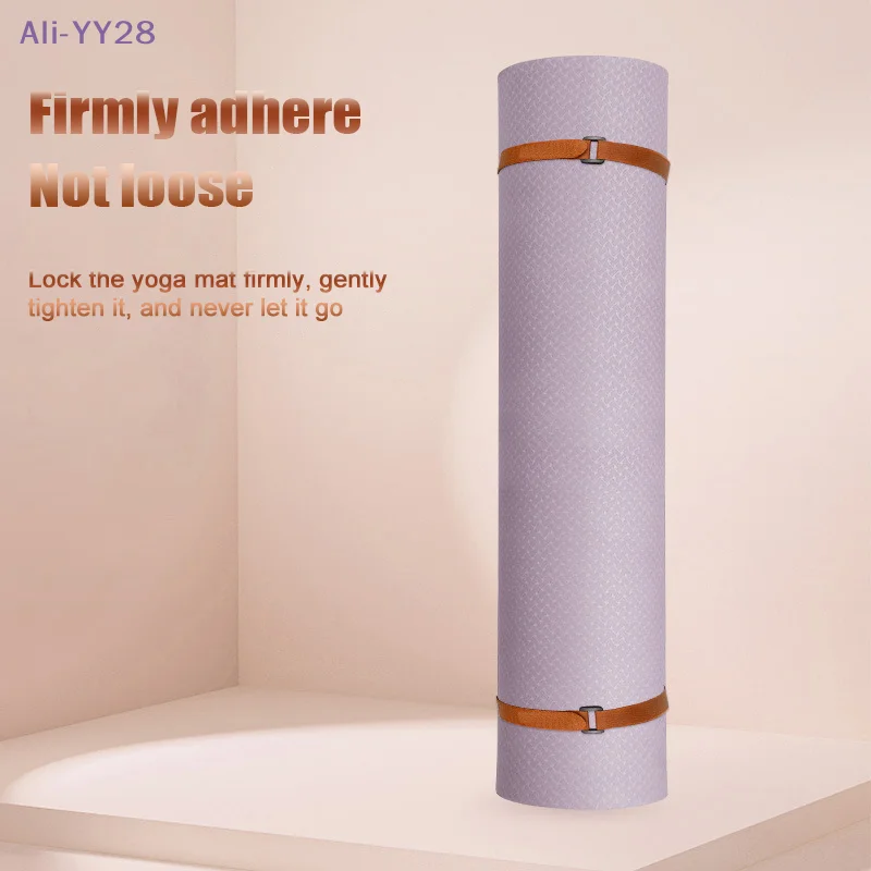 【YY28】Adjustable Yoga Mat Strap With Fastener, Non-Slip Exercise Accessories Storage Cord, Durable Stretch Bungee Tie Hook Loop