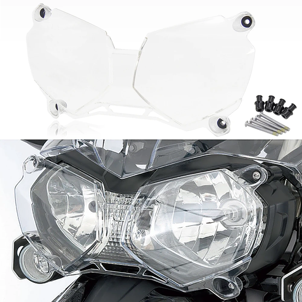 

NEW Motorcycle Acrylic Headlight Protector Light Cover Protective Guard Fit For Tiger 800 1200 XCX XRX Explorer 1215