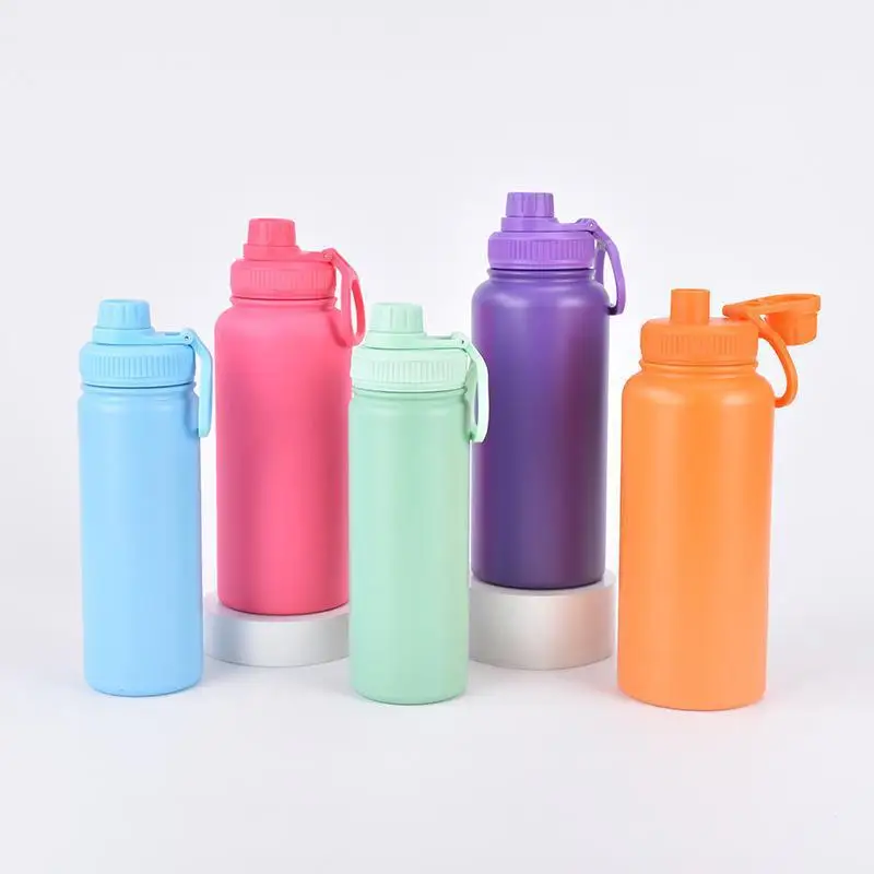 زجاجة مياه حرارية من الفولاذ المقاوم للصدأ، كوب محمول، قارورة مفرغة رياضية تحافظ على البرد والحرارة، كوب حراري للسيارة معزول #6