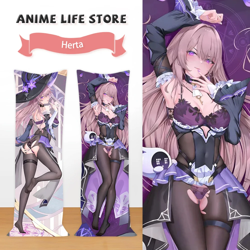 هونكاي ستار السكك الحديدية هيرتا الجسم Dakimakura غطاء المعانقة كامل الجسم أنيمي المخدة الوجهين طباعة المخدة Otaku غطاء الوسادة #1