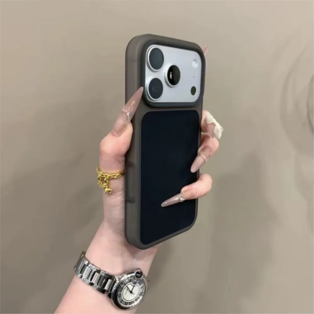 Luxury Cream Jello Sanding Bumper Case For iPhone 17 16 15 Pro Max Shockproof Hard Macaron Colors Matte Simple Official Cover - view 6