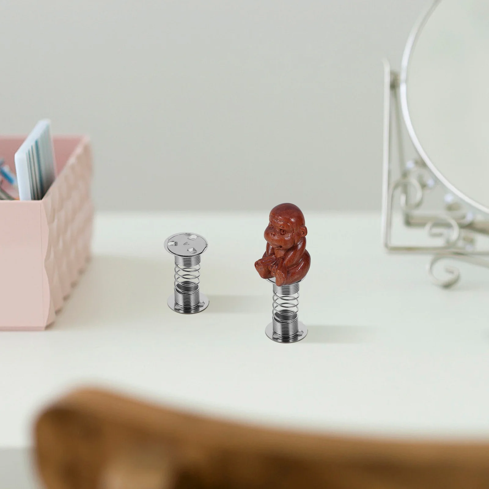 10개 대시보드 헤드 스프링 베이스 자동차 장식품 DIY 대시보드 흔들리는 머리 장식 자동차 인테리어 액세서리 스프링 베이스