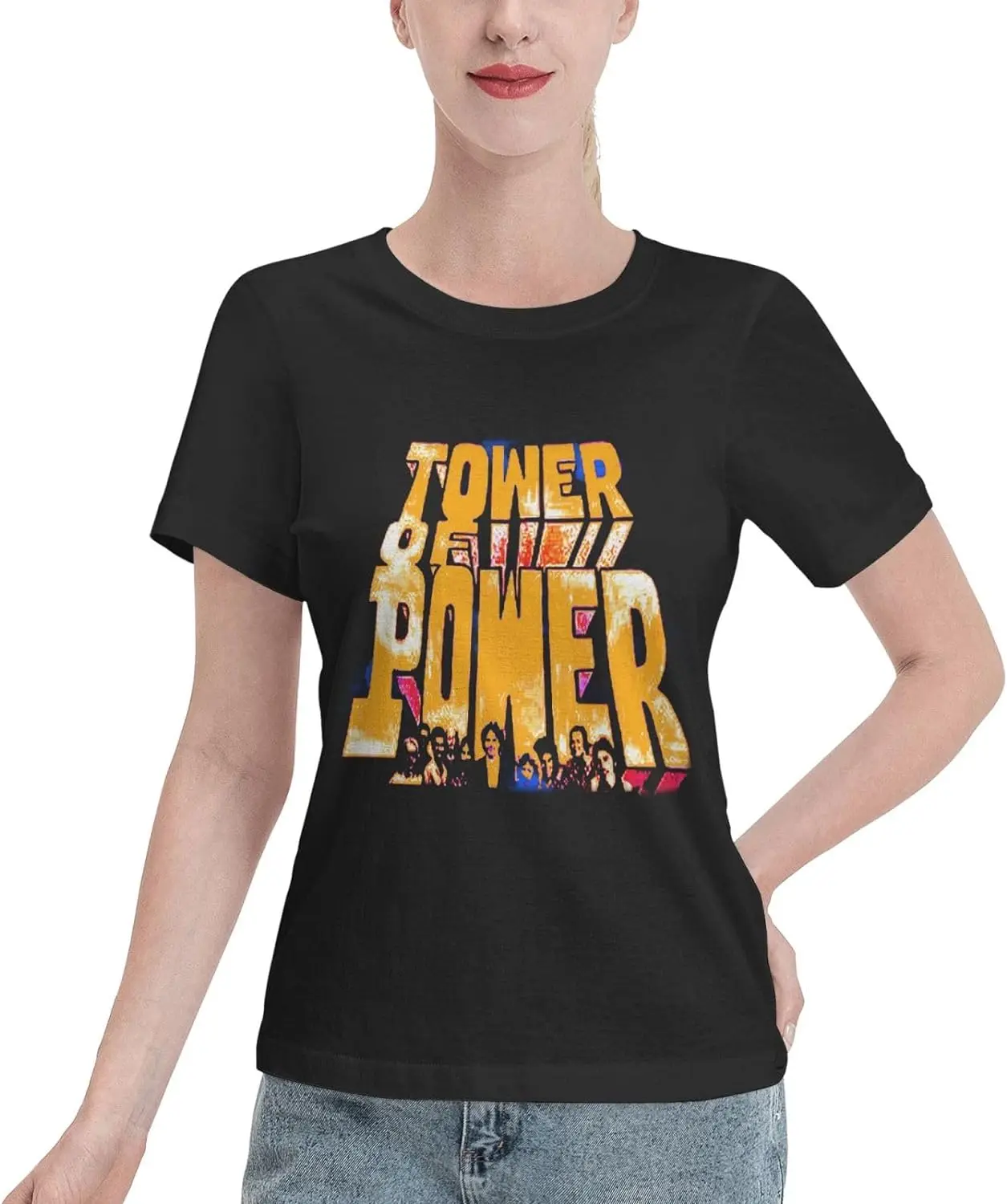 

Tower of Power Women Shirt Loose Comfortable t-Shirt tcasual Tshirt