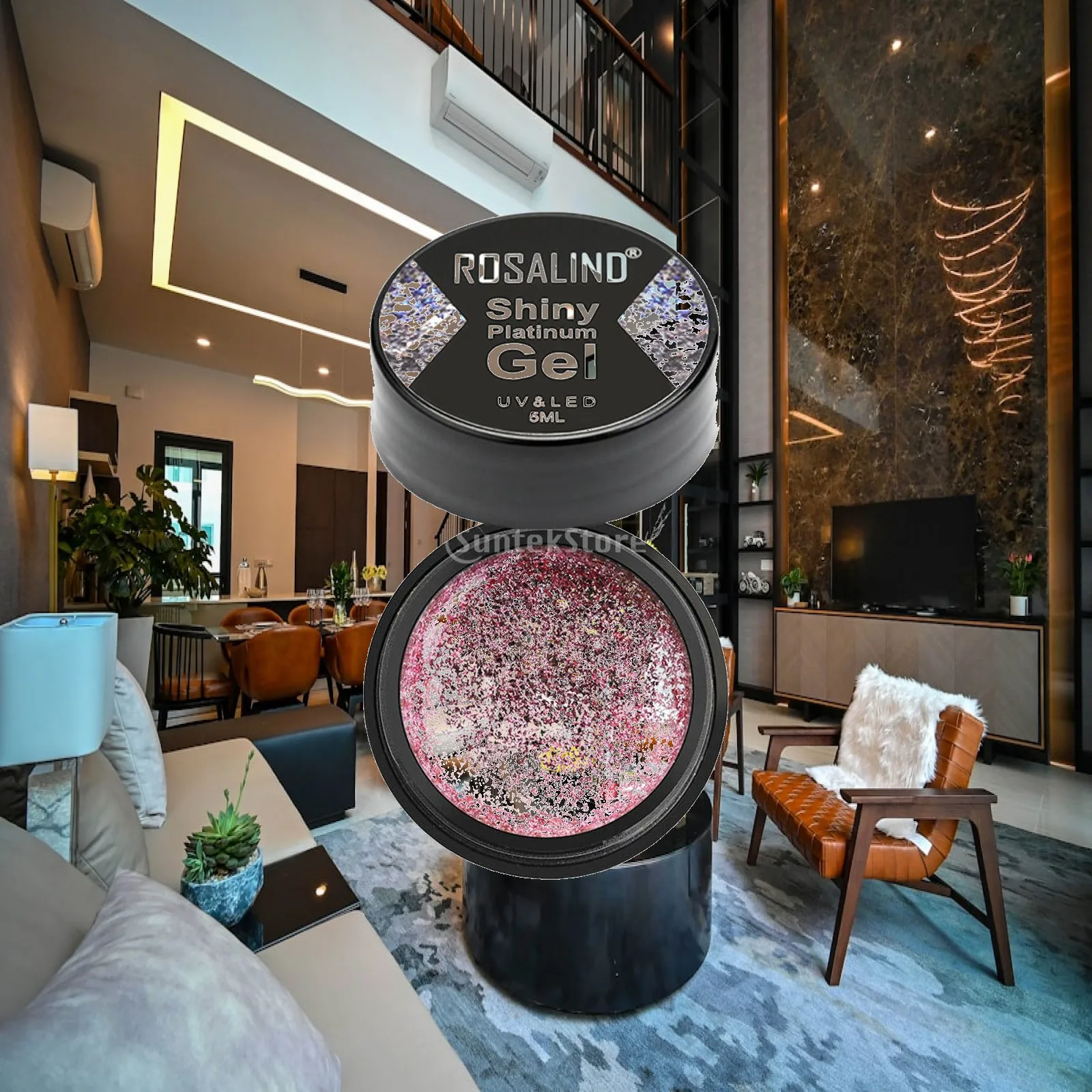 

Gel Nail Polish Glitter Shiny Platinum Painting Poly Gel for Nails Art Women