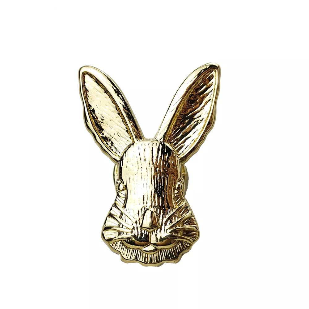 Luxury Vintage Rabbit Head Knob – Retro Animal Shaped Single Hole Handle for Furniture, Cabinet & Drawer