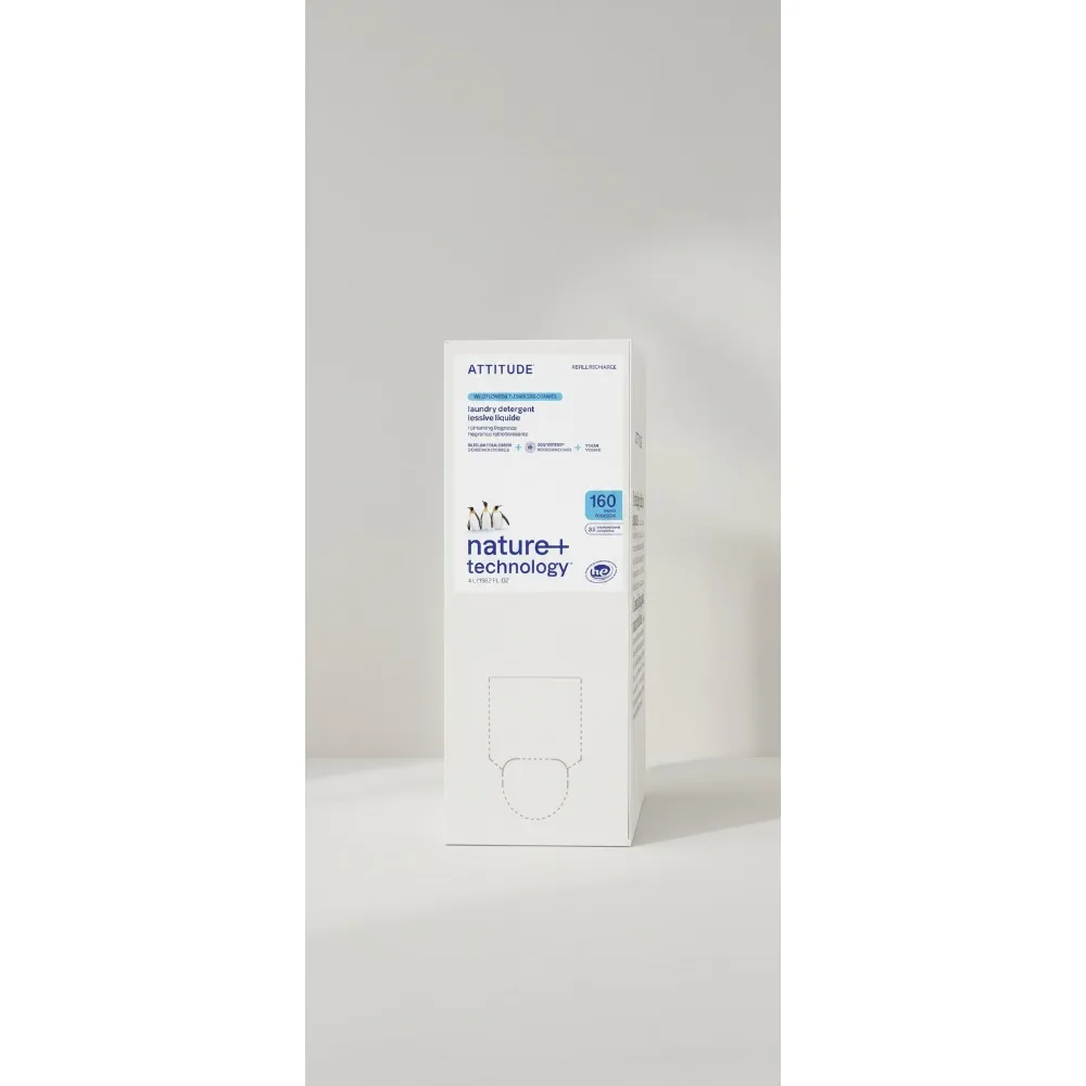 

Plant-Based Liquid Laundry Detergent Refill, EWG Verified & Vegan, HE Compatible, Wildflowers Scent, 160 Loads