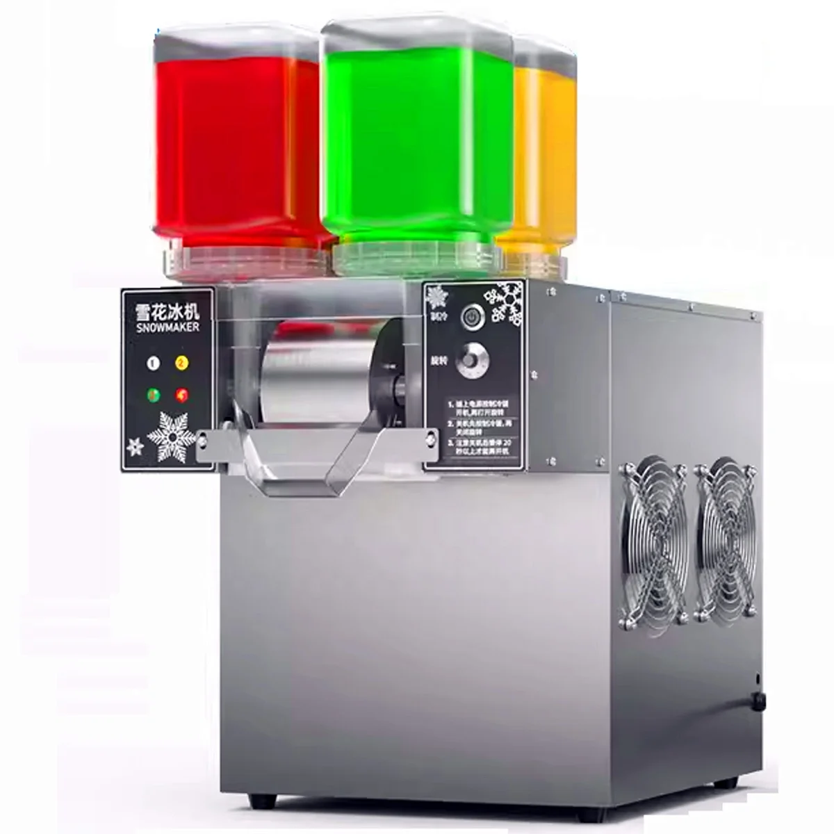 

Snow Ice Maker 4 Tanks Snowflake Ice Machine Ice Flake Making Bingsu Machine