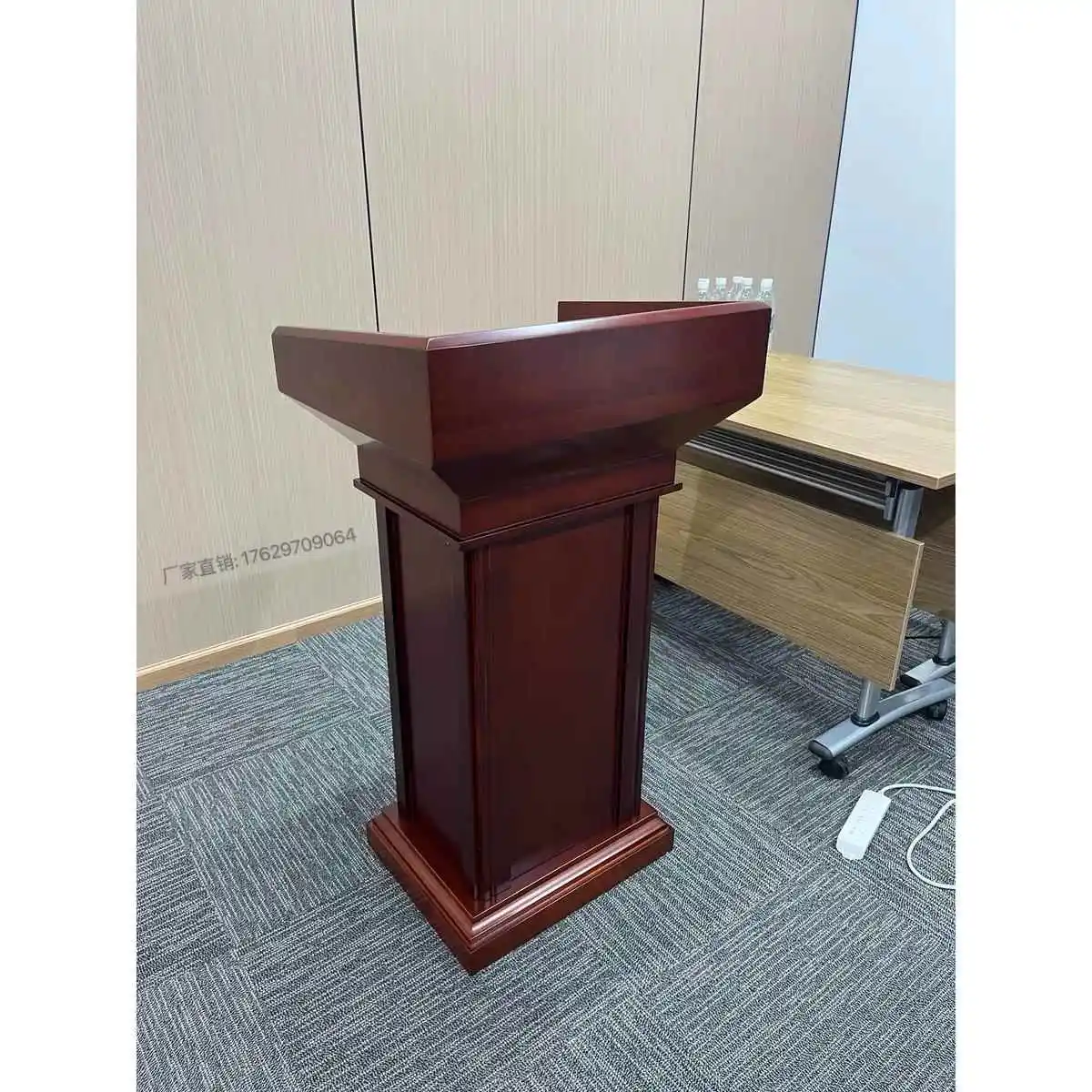 Solid wood podium, podium,