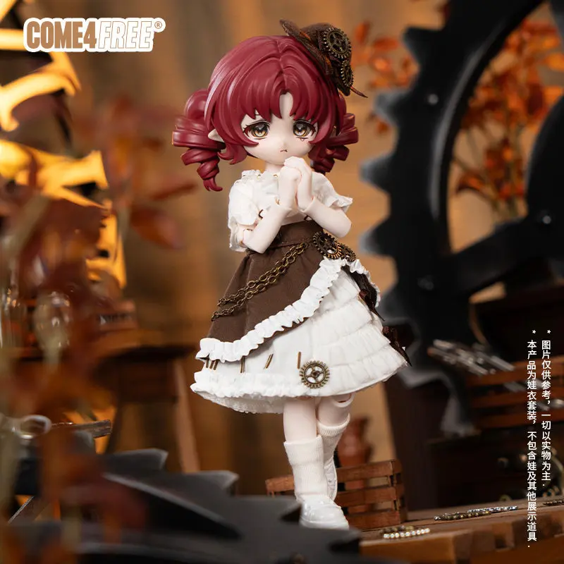 New Come4free 1/12 Ob11 Bjd Doll Clothes Steampunk Style Outfit Set Doll Dress Accessories Replacement Only Clothes No Doll