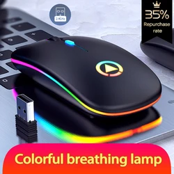 UTHAI A2 laptop accessories, silent wireless mouse, rechargeable illuminated office mouse