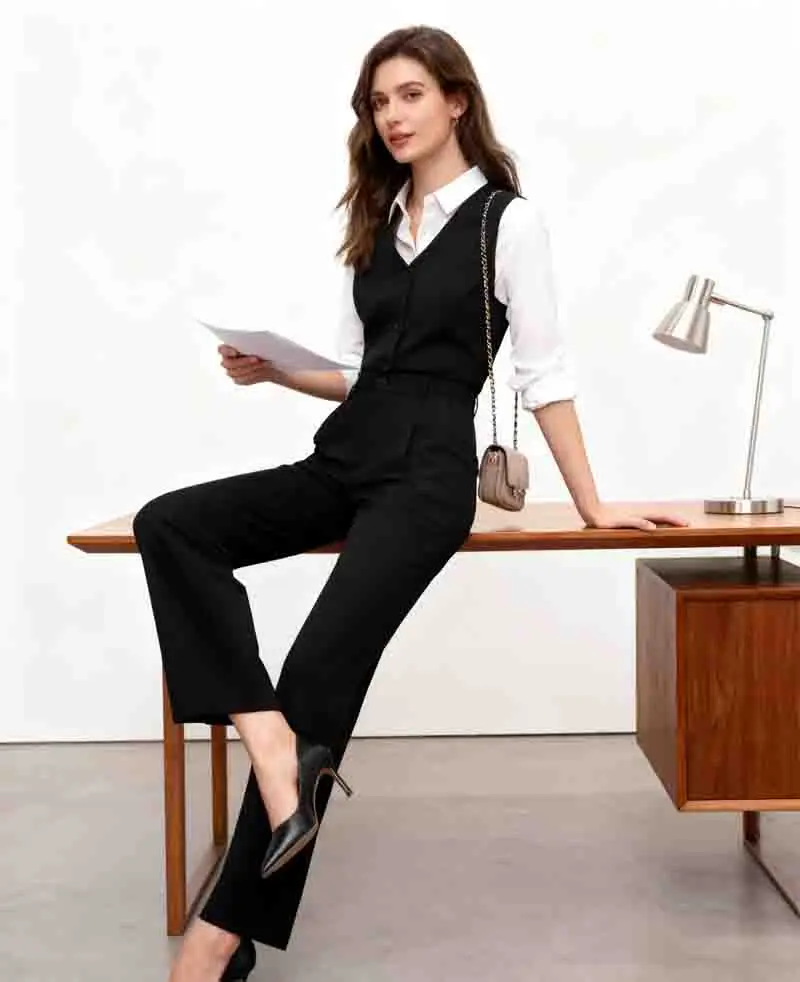 Gilets gilets minces femmes gilet sans bretelles hiver col en peluche chaleur intérieure confortable doublé lavable doux Homewear confortable