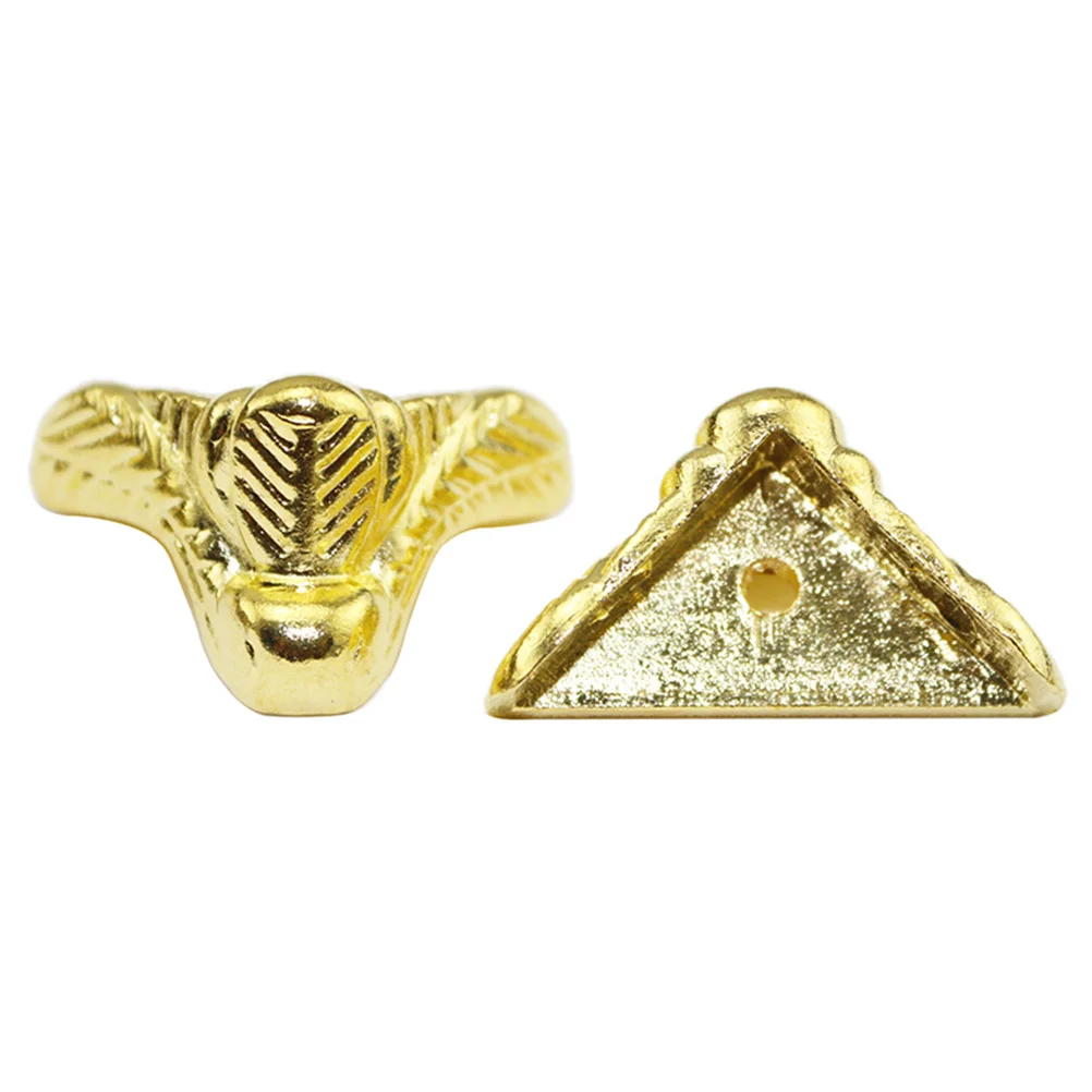 

12Pcs Furniture Support Legs 22x17mm Zinc Alloy Retro Style Floor Protector for Sofa Couch Bed Table Height Adjuster Golden