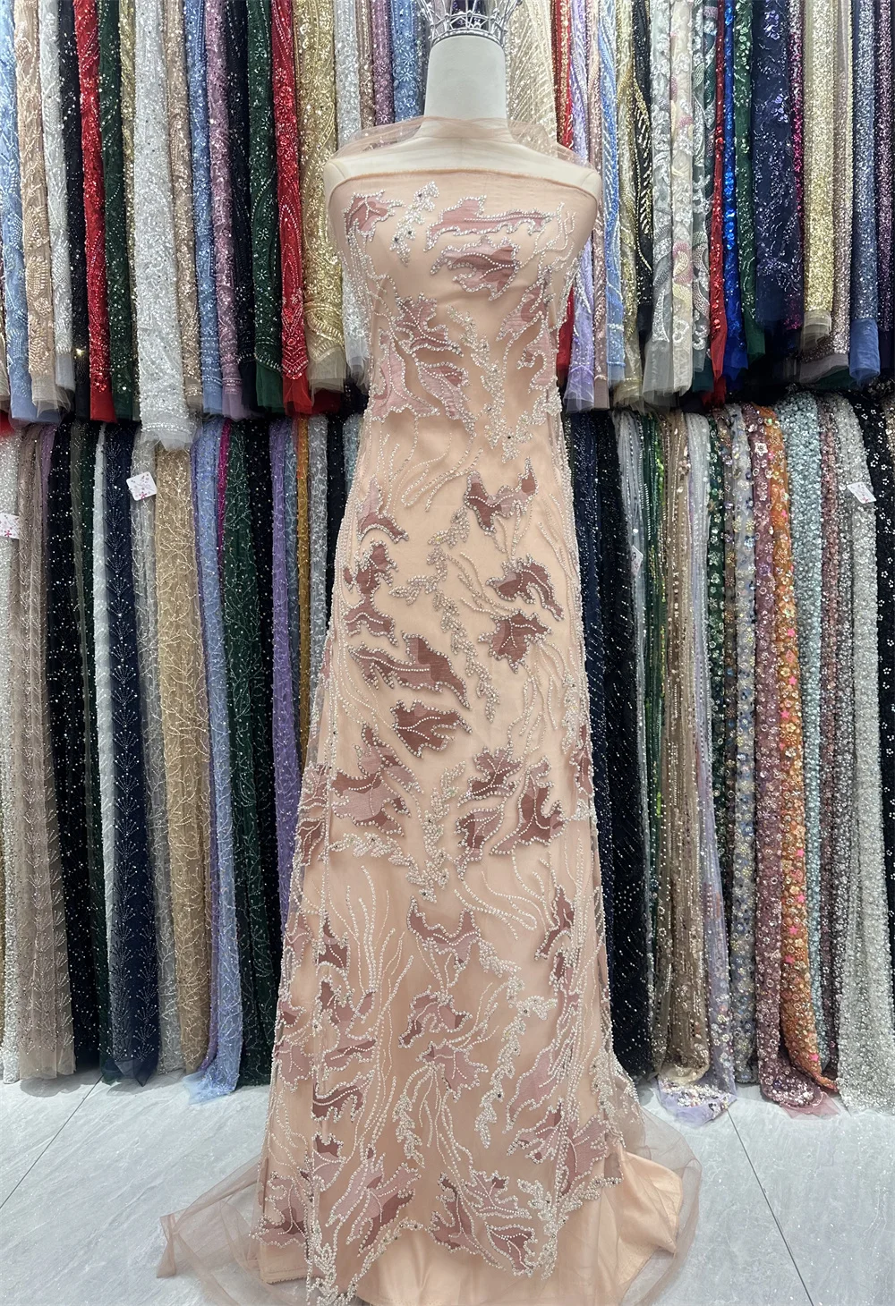 Африканский кружевной тюль с пайетками ткань 2024, Высококачественная французская сетчатая кружевная ткань для жениха, нигерийская ткань для женского свадебного платья, материал для шитья