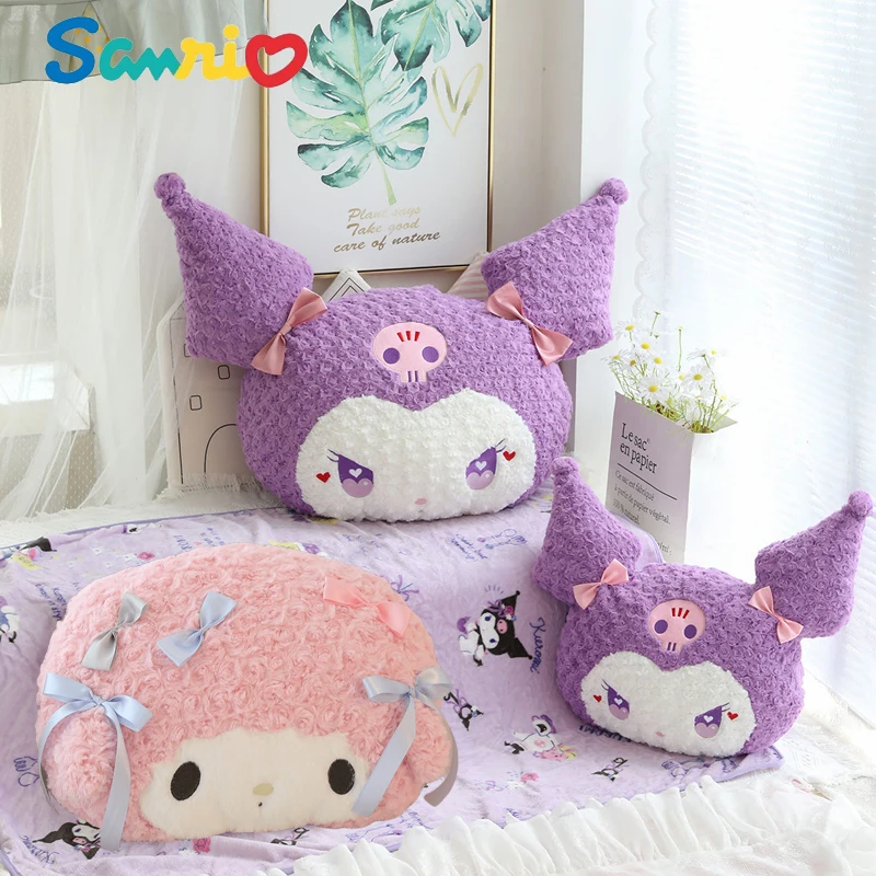 

Аниме Kawaii Sanrios My Melody Kuromi Kids подушки и одеяло 2-в-1 подушка для кровати Автомобильная подушка для поясницы накидка для сна одеяло поддержка талии