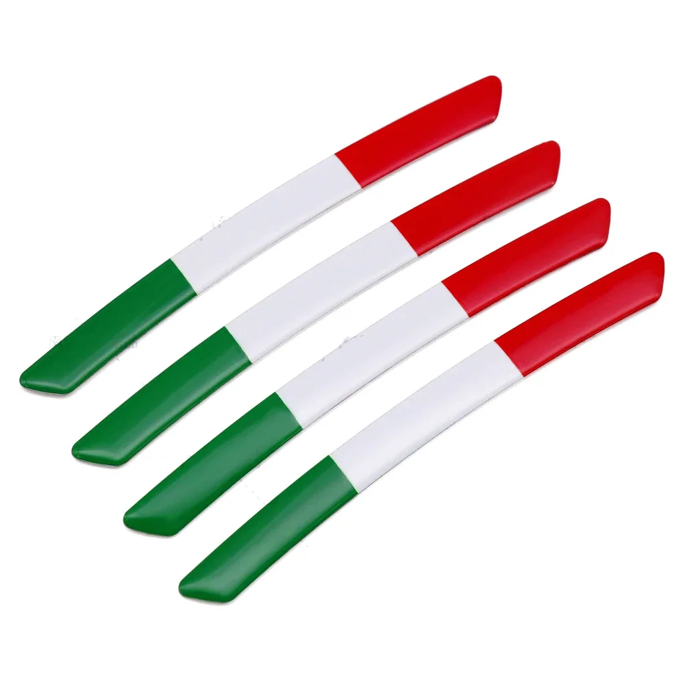 4PCS France Italy Germany British Flag Badge Car Wheel Hub Sticker Wheel Rims Sticker for Nissan Ford Audi KIA Lexus Honda Mazda