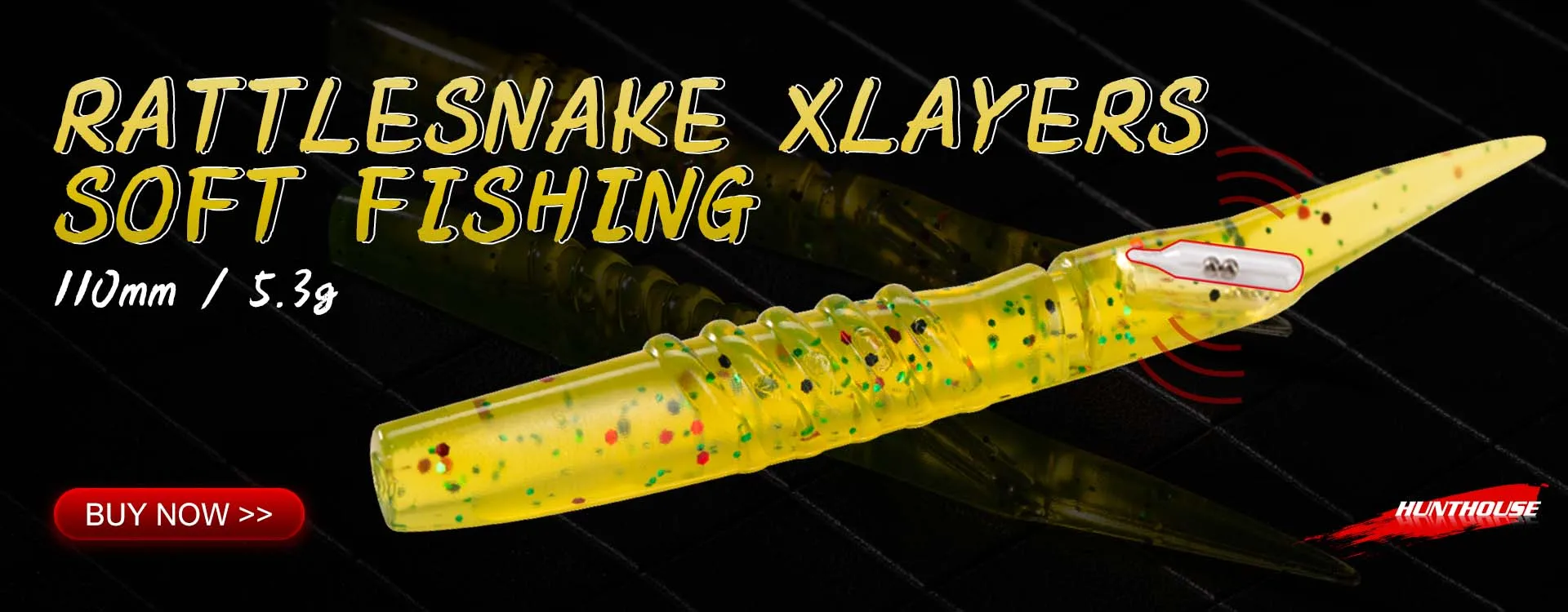 Hunthouse Weichköder JIG-Kopf Angelköder 105mm/5g 115mm/9g 124mm/15g Easy Shiner Swimbaits Zweifarbige Bass-GT-Fisch-Accessoires – Detail 3