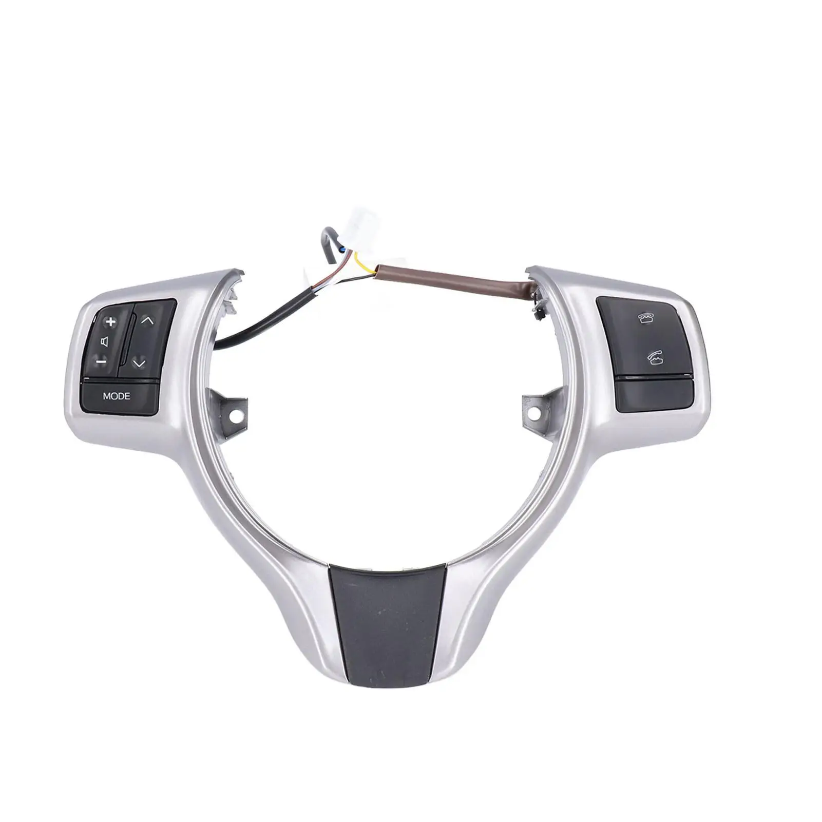 

Multifunction Silver Black Steering Wheel Control Button Replacement for yaris 2012-2017