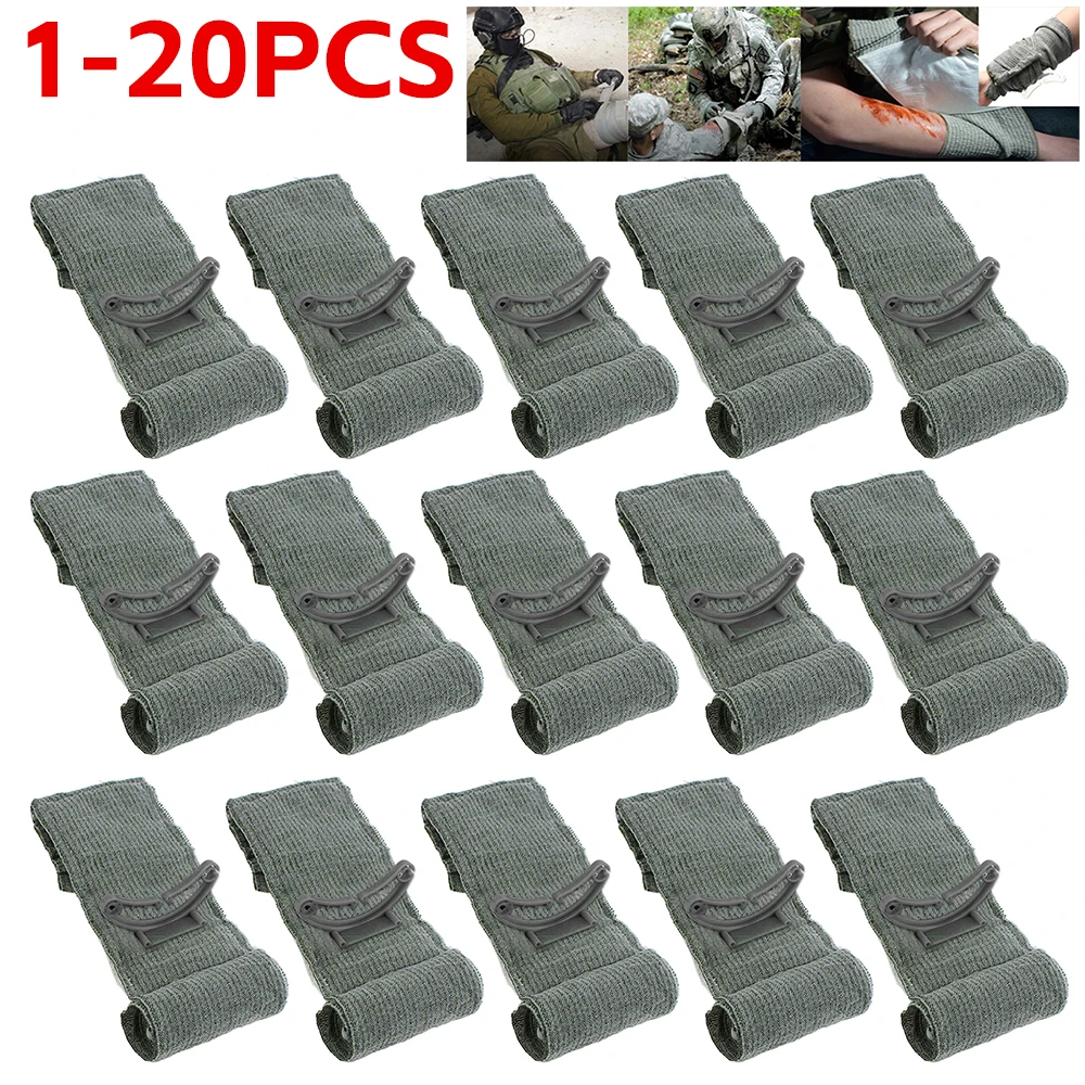 

1-10PCS Israeli Bandage First Aid Trauma Hemostatic Bandage Kit Wound Traumatic Emergency Compression Bandages Medical Army Aid