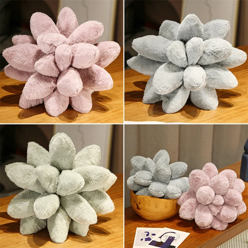 

25/45cm Simulation Succulent Plants Plush Toy Stuffed Plants Plushies Doll Cute Potted Flowers Throw Pillow Cushion Soft Toys