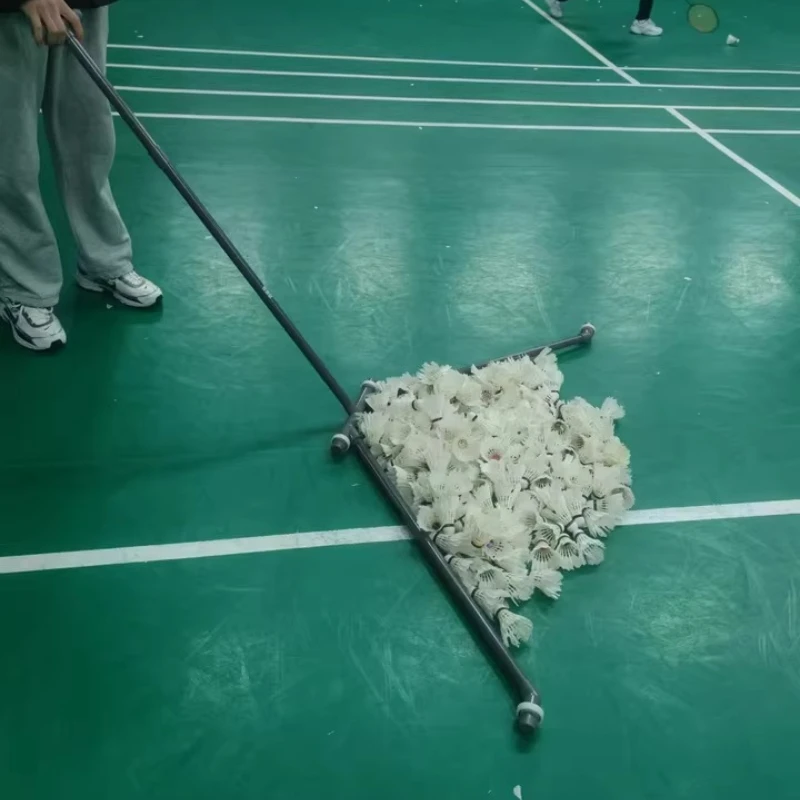 Rotatable Badminton Shuttlecock Collector Foldable Badminton Ball Picker Portable Balls Sweeping Machine Plastic Sport Accessory