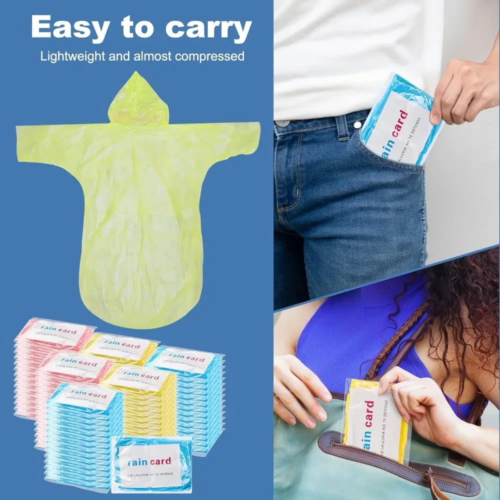 เสื้อกันฝนแบบใช้แล้วทิ้ง twoworld 30 ชิ้น สำหรับผู้หญิง จำนวนมาก, เสื้อกันฝนฉุกเฉินสำหรับผู้ใหญ่ ผู้ชาย ผู้หญิง เด็ก เดินทาง แคมป์ปิ้ง เดินป่า