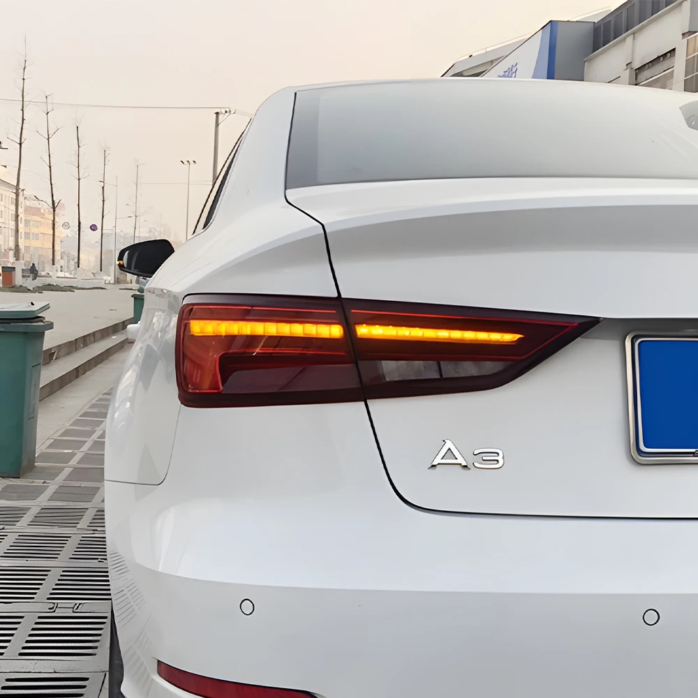 

Автомобильные задние фонари в сборе для Audi A3 S3 RS3 2013-2019, светодиодные автоматические задние фонари, обновление, мерцающие задние фонари, аксессуары