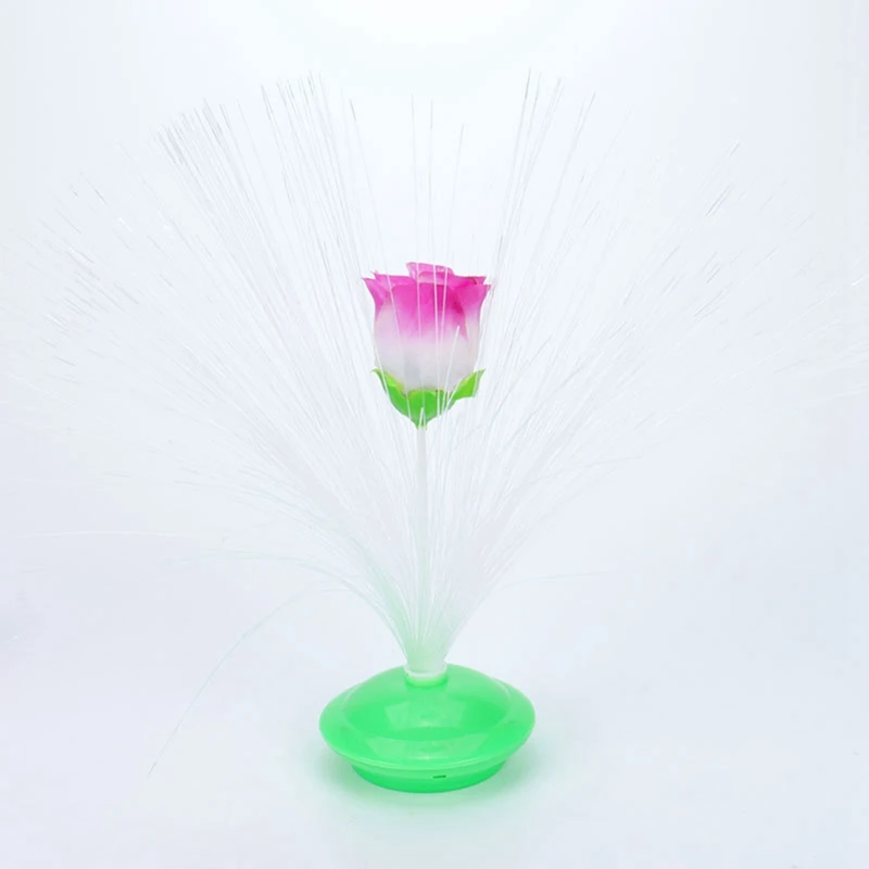 5 Color Changing Fiber Optic Lights, Fountain Luminous Soothing Lights, Durable And Easy To Use The Base Color Is Random