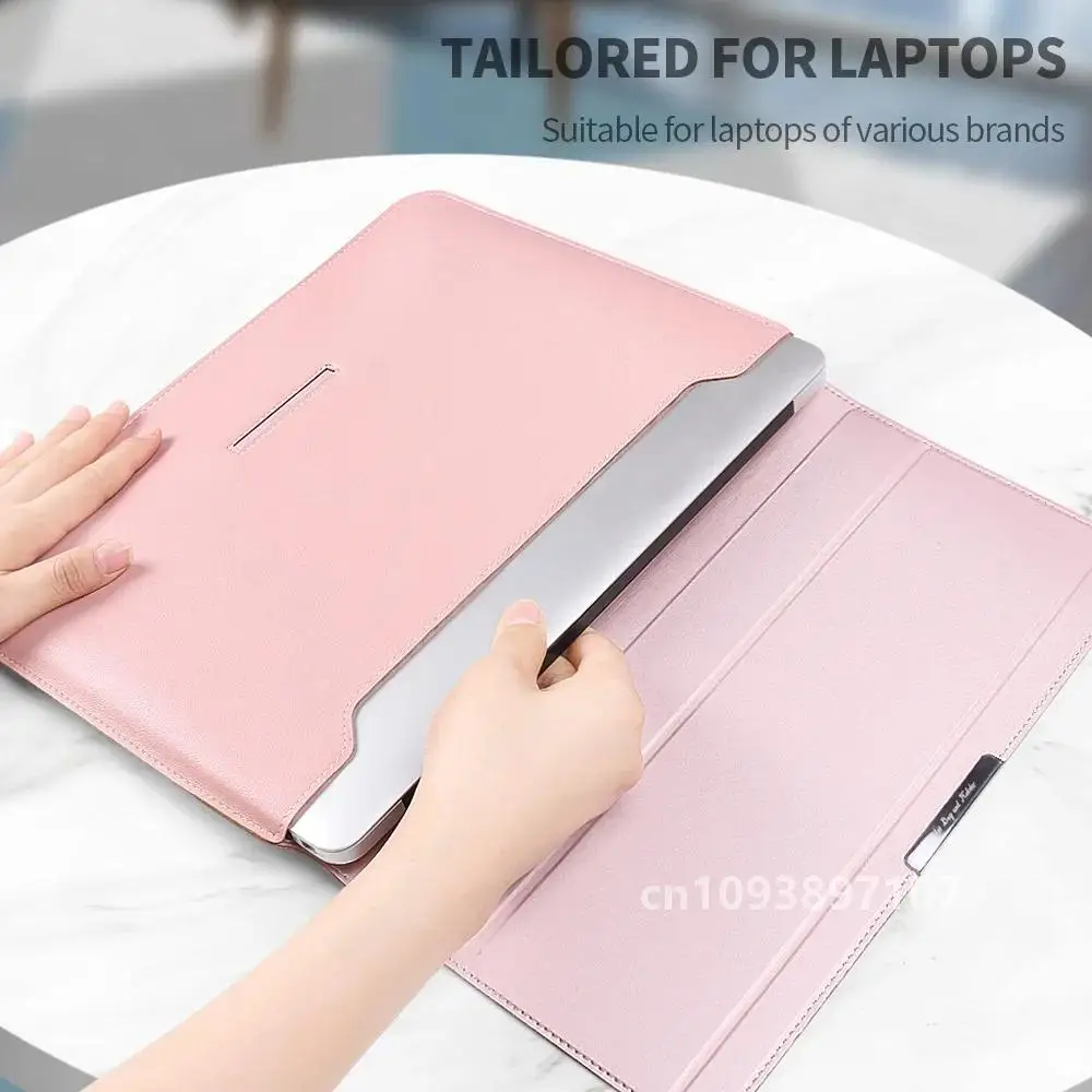 Customise Pu Leather Laptop Sleeve Bag for 12 13 14 15.6 HP Pro Macbook Air Lenovo ASUS Retina inch Cover Dell For