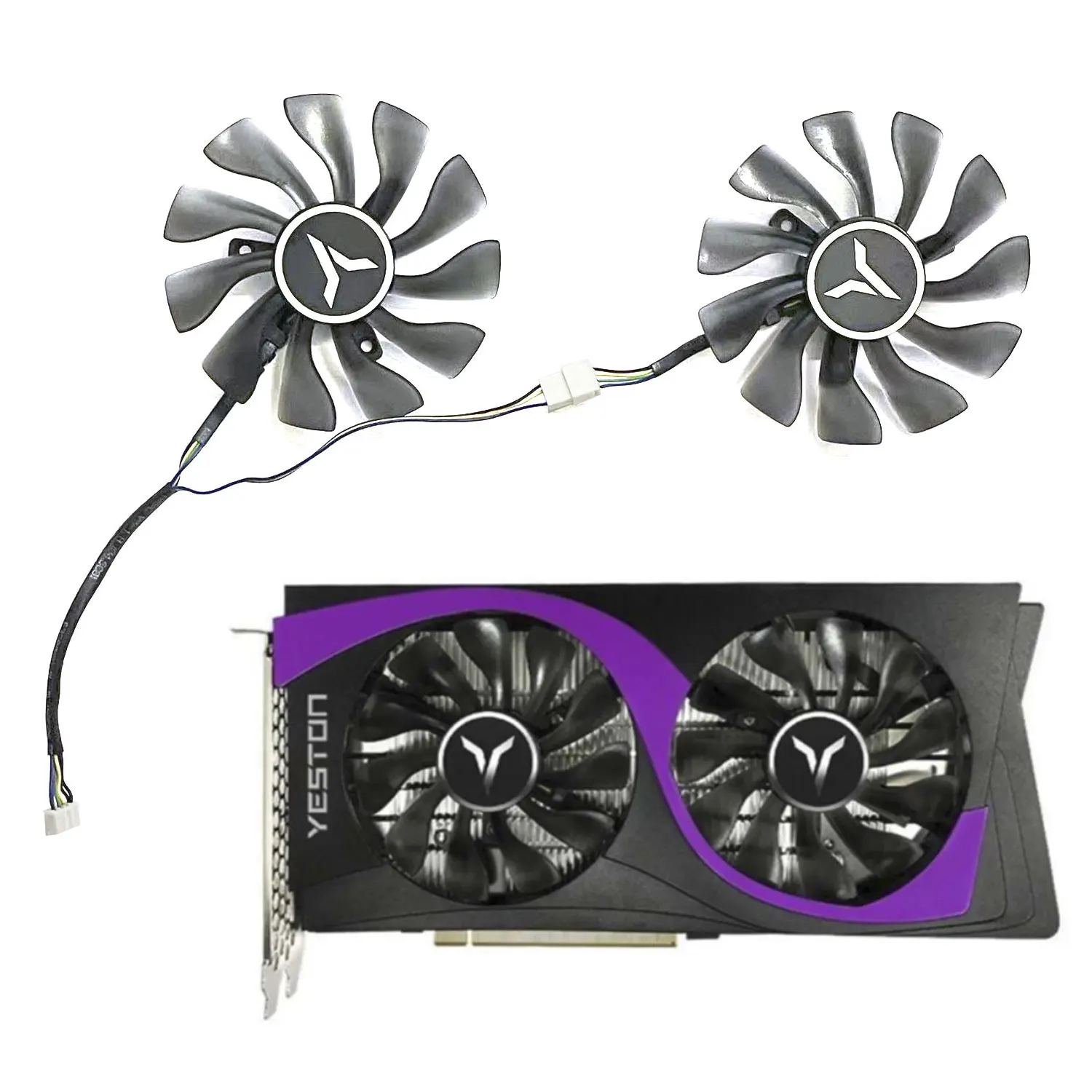 

Brand new 85MM 4PIN GA92S2U RTX 2060 GPU fan suitable for Yeston GTX1660 1660ti 160S RTX2060 Earth God graphics card cooling