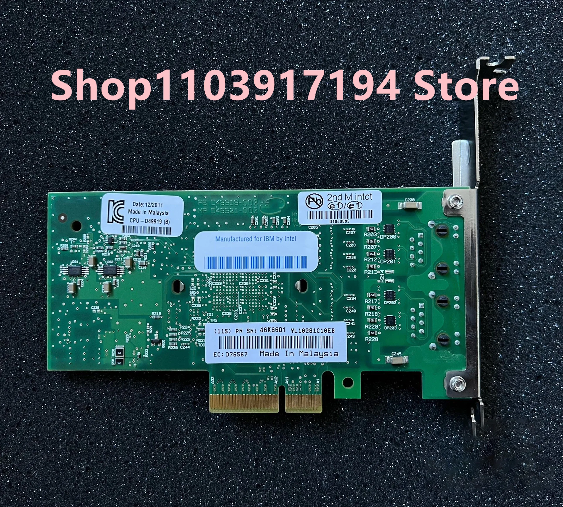 FOR  IBM 5767 46K6601 74Y2113 10N6845 00E0836 Dual-port gigabit minicomputer Network card