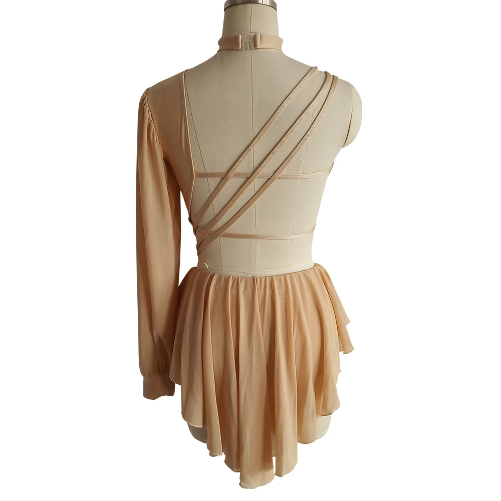 Combinaison de corps de ballet de danse moderne pour enfants, nylon, maille de lyJean-, combinaison d'entraînement pour filles, performance de groupe d'école de danse, vente au détail et en gros