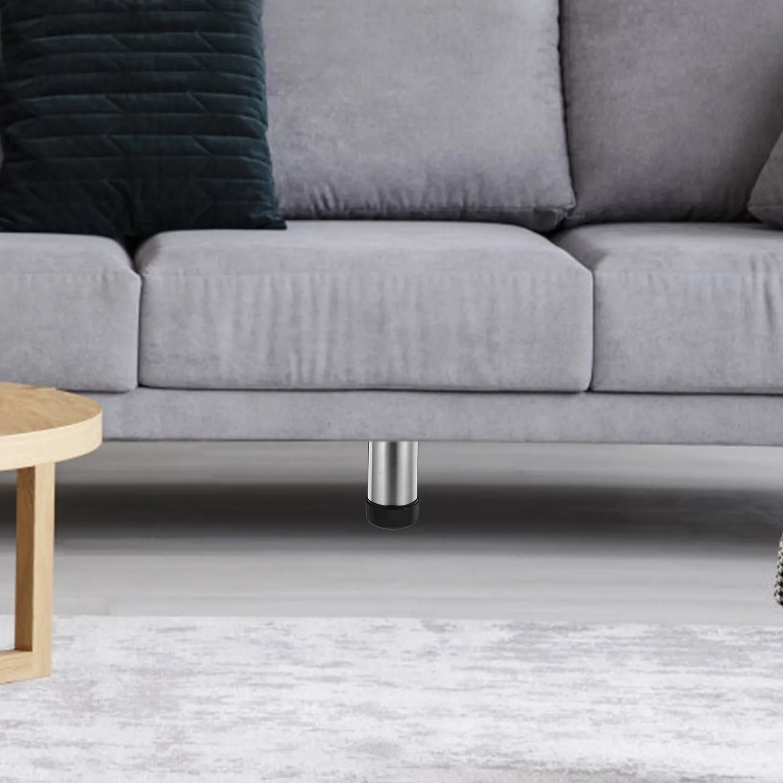 

12Pcs Round Chair Feet Non Slip Furniture Pads for Hardwood Floors Sofa Bed Table Leg Protectors Height Lifter Floor Grippers