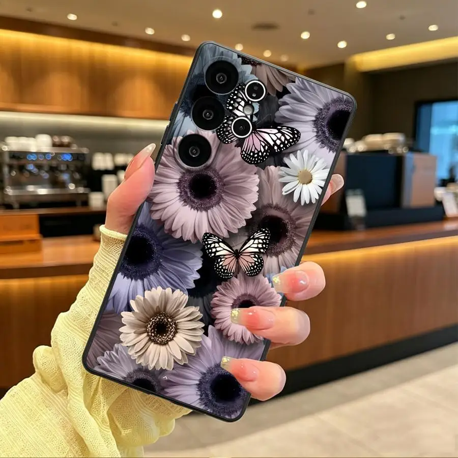 Gerbera Butterflies Case for Samsung Galaxy S26 Ultra S10 S9 S21 FE S24 S25+ S25 Plus S26+ S23 S20 Note 20 8 9 10 S24+ Phone