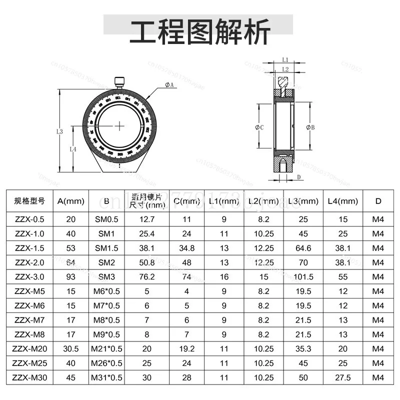 Embedded rotating mounting base Polarizer optical elements Mirror frame Wave plate Mirror base with scale Manual rotation