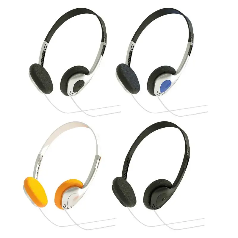 Retro Over-Ear Earphones Lightweight Earphones Vintage Feelings Mini Stereo Headphone High-Quality Sound for Player Home Mobile