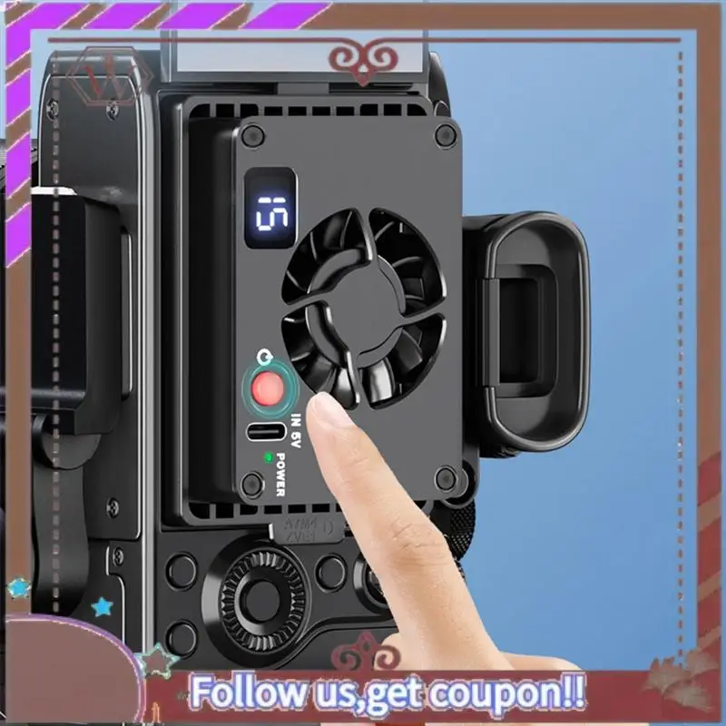 ABBG-كاميرا برودة هادئة المبرد مروحة التبريد سبائك الألومنيوم أشباه الموصلات المبرد لكانون سوني FUJIFILM ZV-E10 A7M4 R5 R7