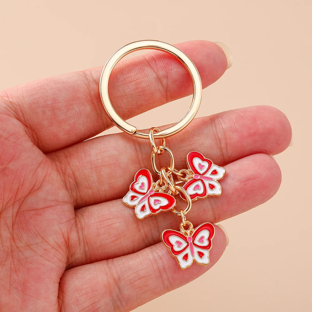 Aihua Ins 6 Farben Niedliche Schmetterling-Schlüsselanhänger Sommer Süße Mädchen Schlüsselkette Handtaschenanhänger Modeschmuck Geschenke Schmuckstücke – Detail 2