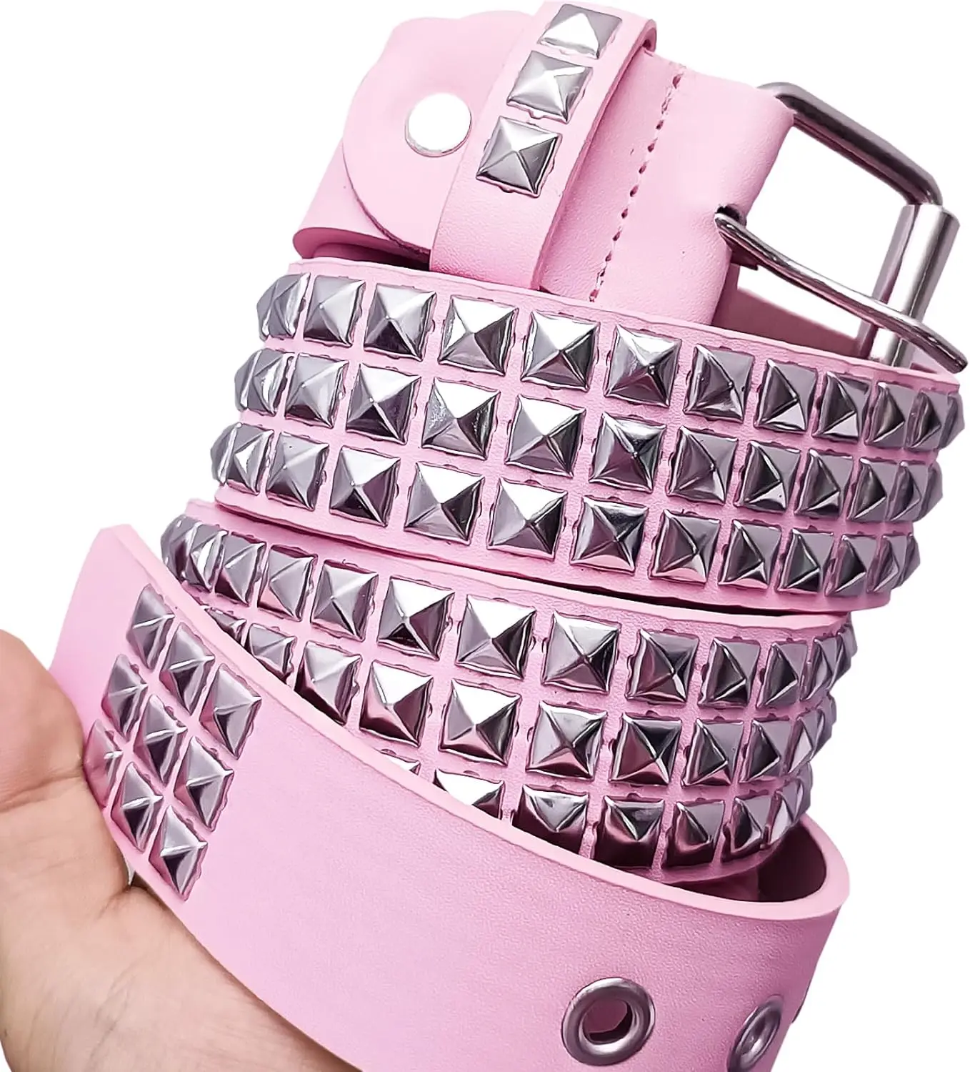 Studded Belt Punk Belt Y2K Goth Rivet Belts For Women Unisex Christmas Gift