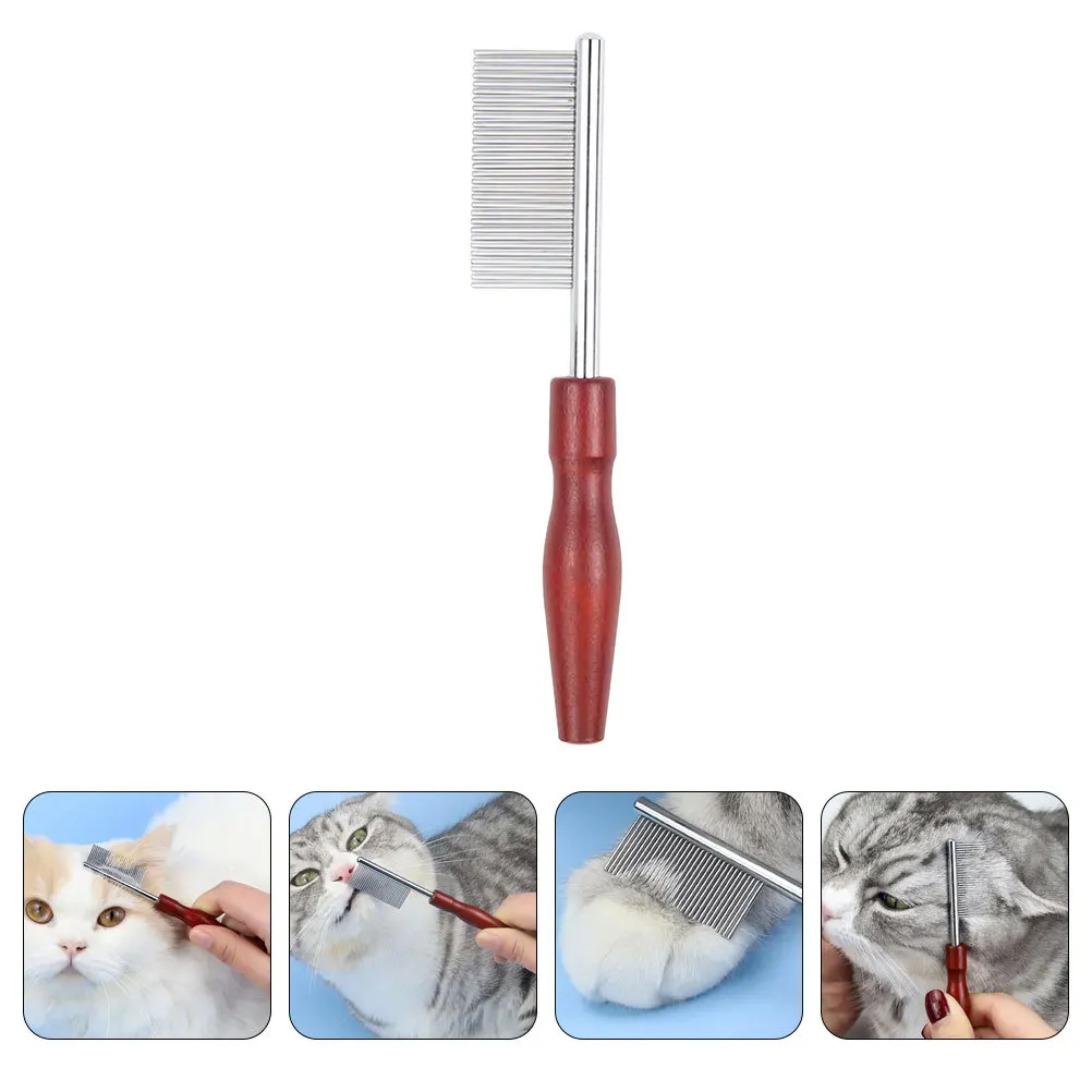 

Comfortable Cat Comb Multi-Function Grooming Tool Gentle Painless Debris Removal for Cats and Dogs Portable Wear-Resistant Pet