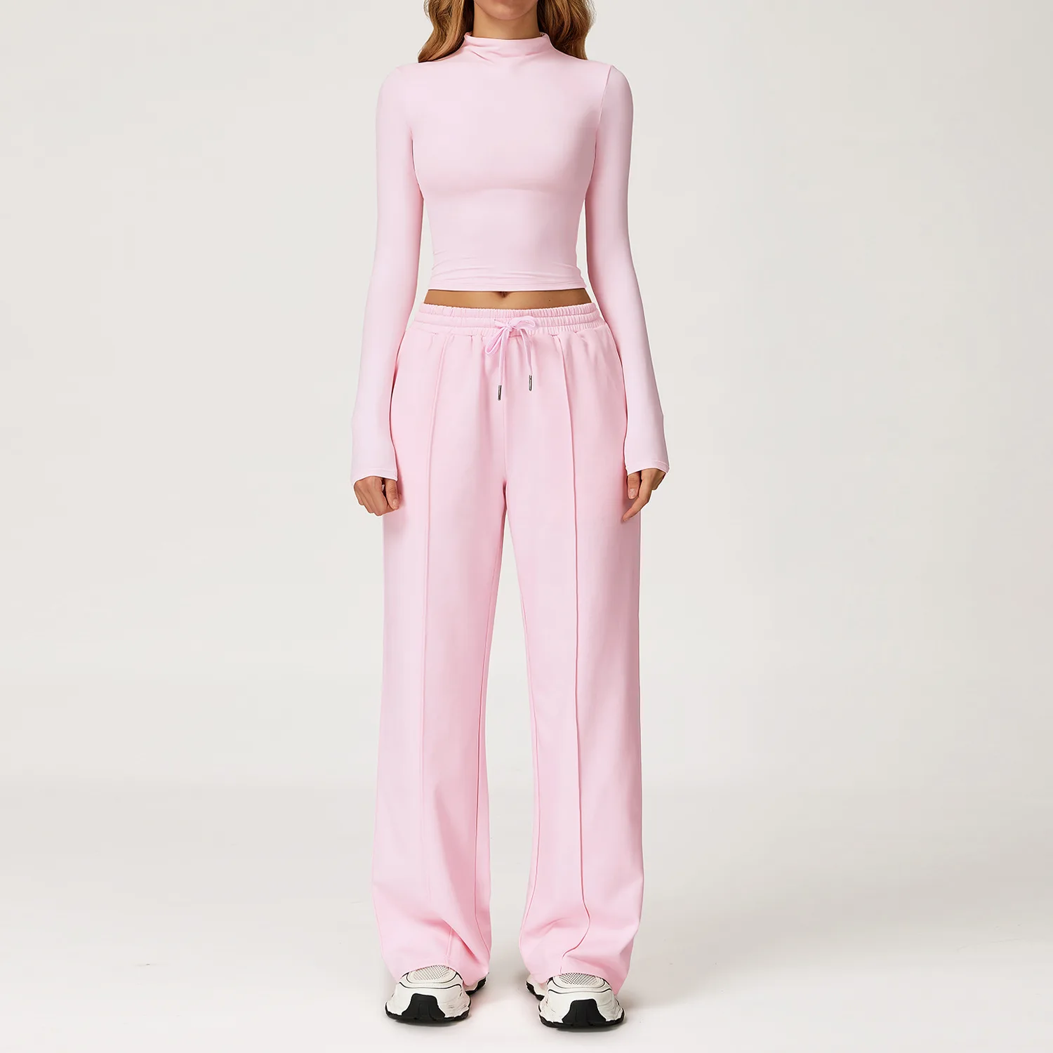 Sportswear 2 Pieces Yoga Set Gym Clothes Sportswear Yoga Suits For Women Fitness Set Tracksuits Sports Long Sleeved Gym Trousers