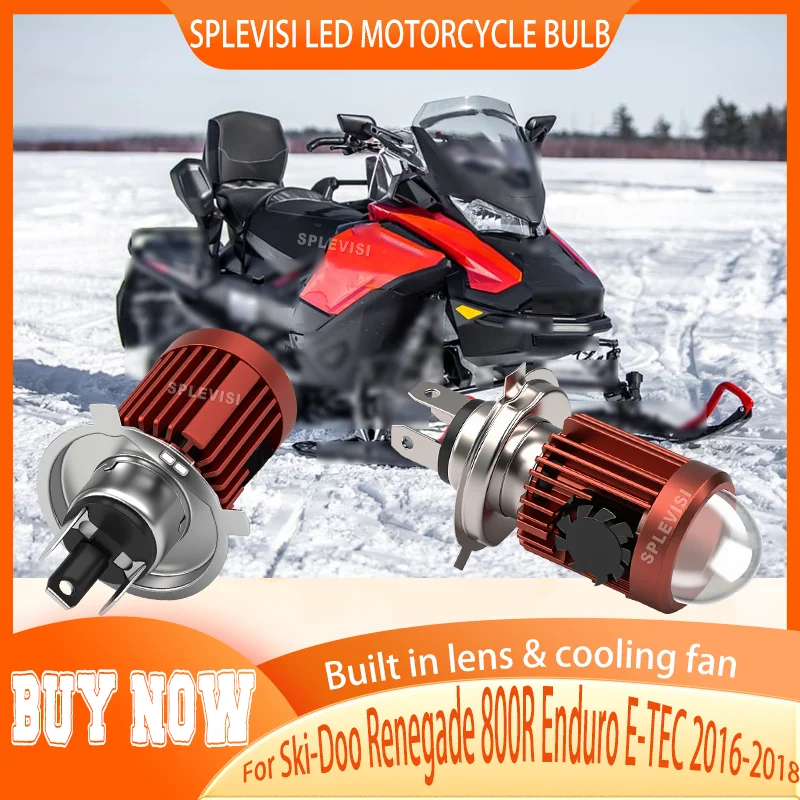 

Reliable LED Headlight Upgrade Motor Bulb 3000K Yellow 6000K White 12V 24V For Ski-Doo Renegade 800R Enduro E-TEC 2016 2017 2018