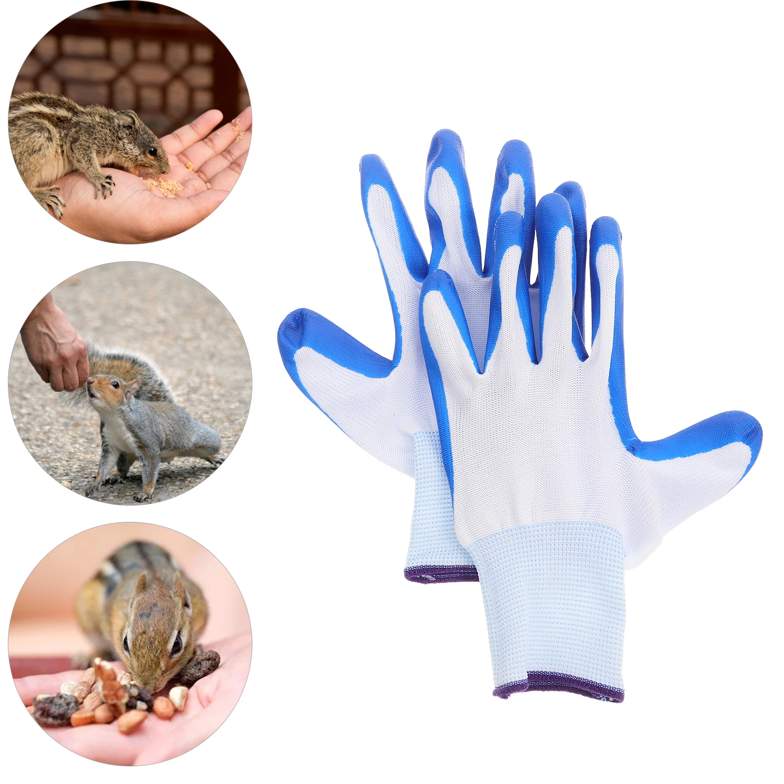 قفازات الهامستر المقاومة للعض، مادة ناعمة تمنع الخدش، تجفيف أزرق للحيوانات الأليفة، قفازات H ling، مستلزمات تنظيف القفازات الحيوانية