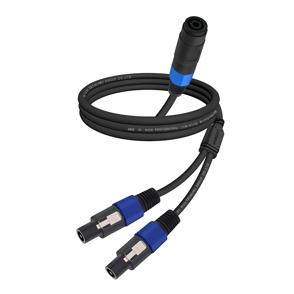 Speakon Splitter 1-zu-2 Y-Kabel Lautsprecher-Verteilerkabel Speakon Buchse/Stecker auf Dual-Stecker/Buchse Verlängerungskabel – Detail 3