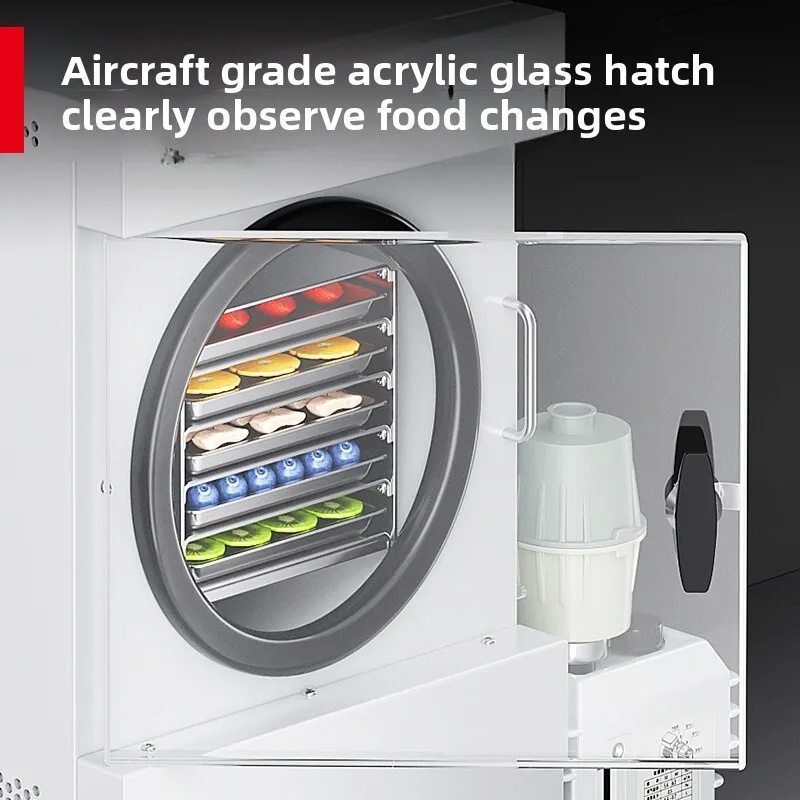 فراغ تجاري صغير منزلي فواكه وخضروات ولحوم طبية ذكية مجفف تجميد أوتوماتيكي بالكامل