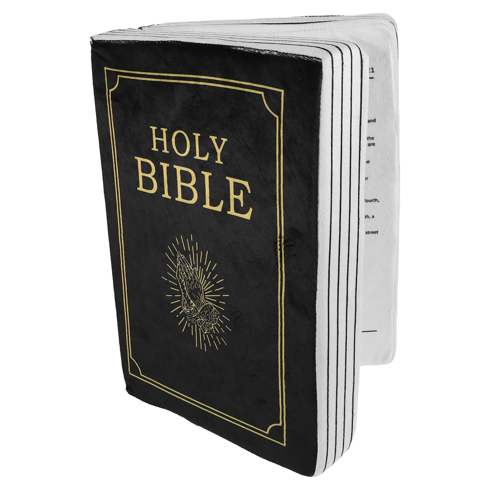 Bible Pillow Book Soft Fabric Decorative Throw Pillow for Sofa Chair Bed Bedroom Christian Home Decor Cushion Book