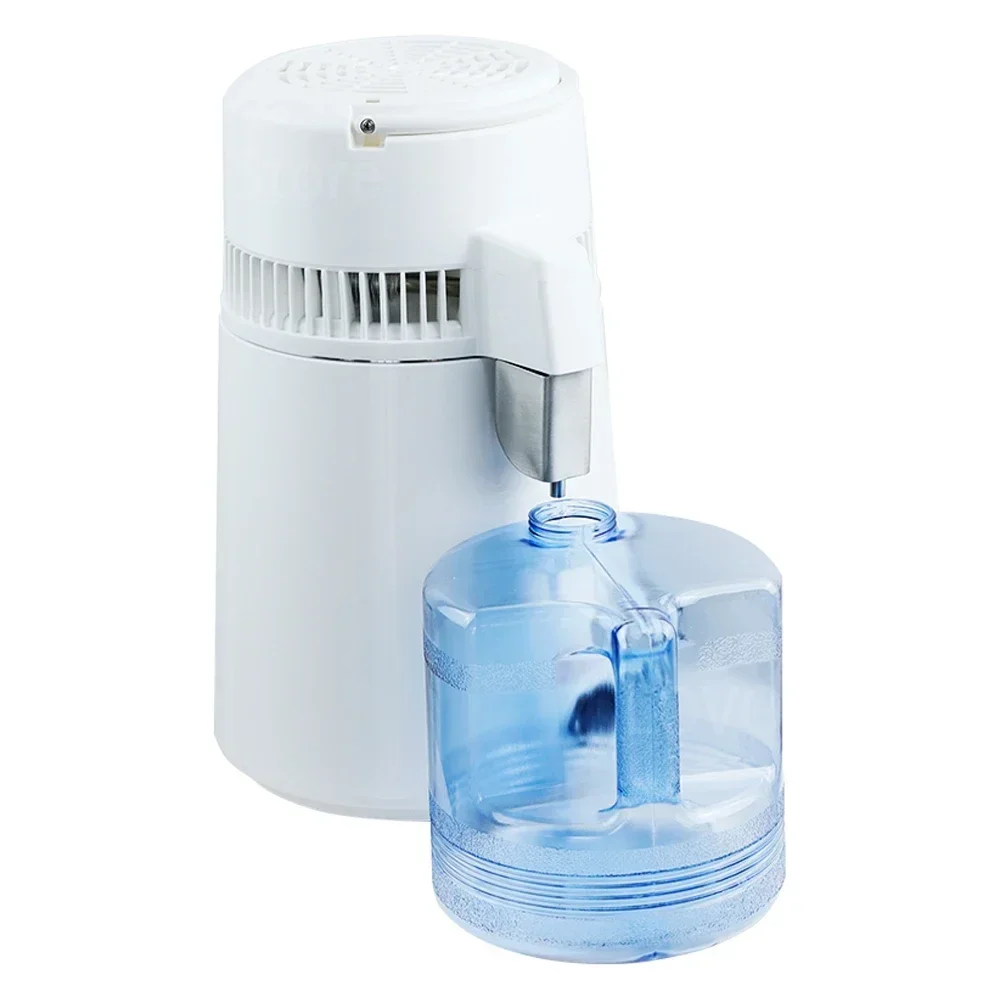 750W 4L Water Distiller Purifier Filter Dispenser Heating Drinking Bottle Softener 304 Stainless Distilled Water Machine