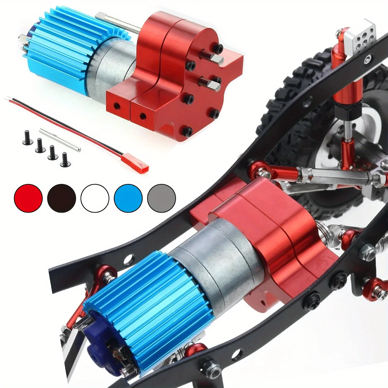 

Металлический редуктор с бесщеточным двигателем 370 для WPL B14 B16 B24 B36 C14 C24 JJRC Q60 MN D90 MN99S MN91, улучшенная версия с изменением скорости